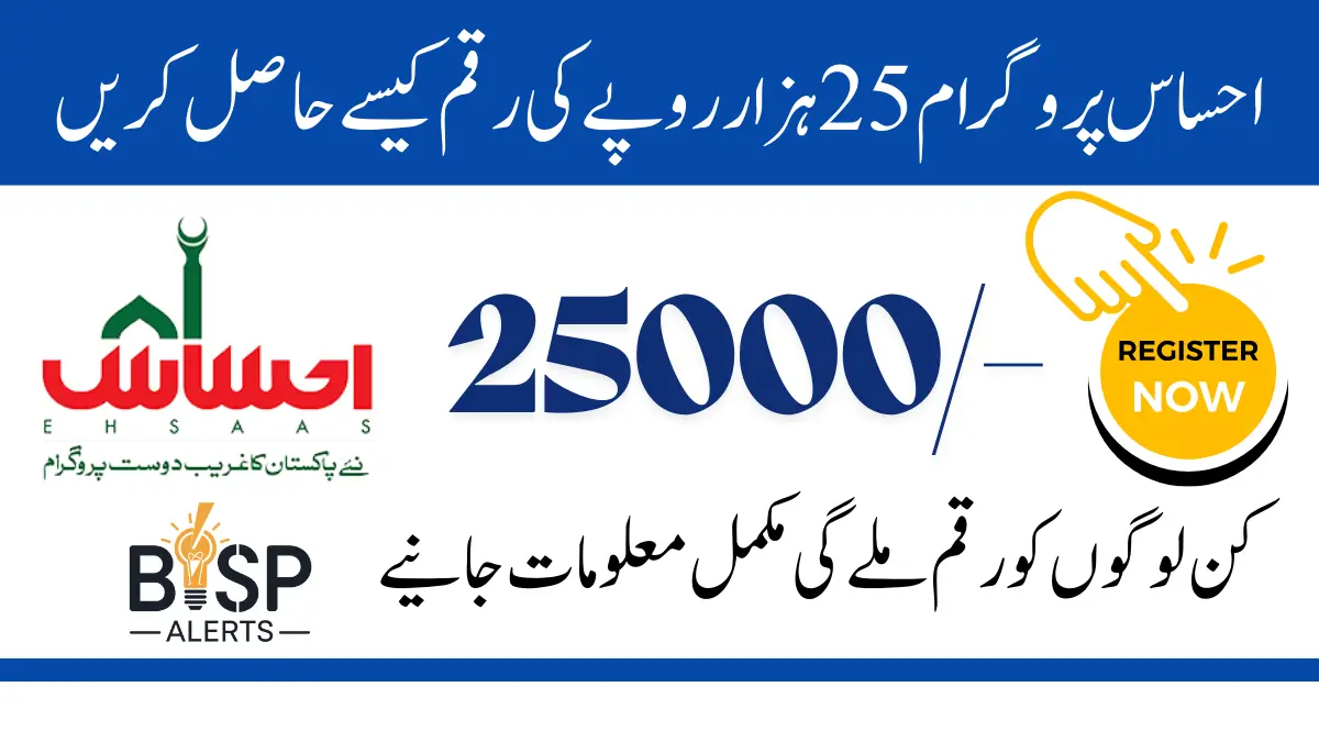 Ehsaas Program CNIC Check Online 25000 Registration And Eligibility