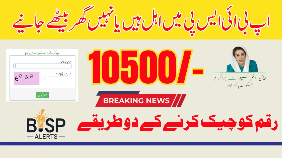 BISP 10500 Payment Status Check 8171 Portal Is Updated Latest News