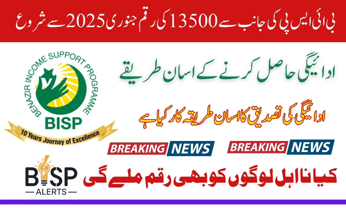 Benazir Kafaalat First Phase of 2025 With Increase Installment 13500 Registered Women