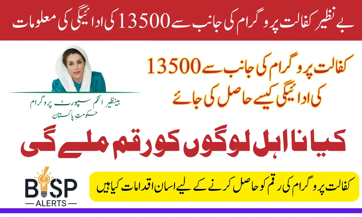 Benazir Kafalat Program Payment Update For Registered Women Know Details In Easy Method